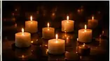 Candles representing reflection and healing