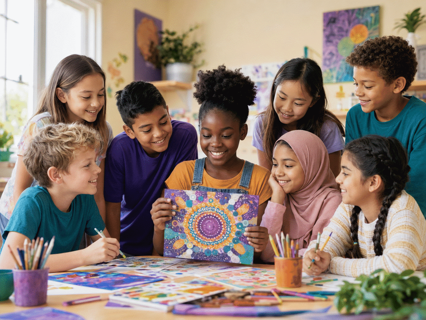 Children and young people learning, creating, and growing together.