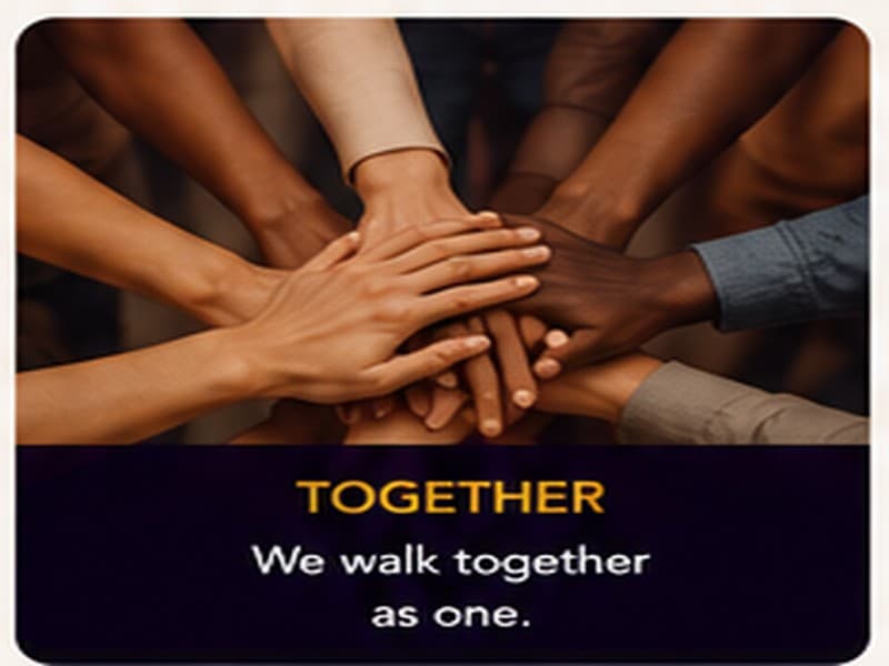 People connecting in community